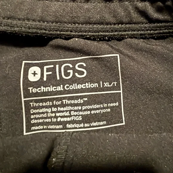 Figs Black Technical Collection Scrub Pants - Picture 4 of 10